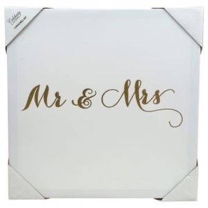 βMr & Mrsβ CANVAS WALL ART NWT